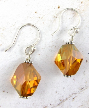 Cosmic Crystal Copper-Cosmic Swarovski crystal earrings