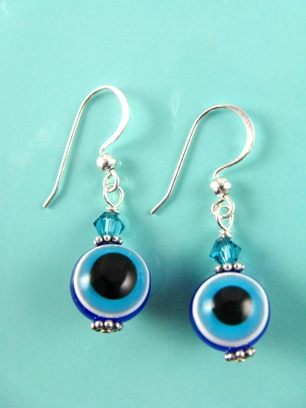 Evil Eye Earrings-Evil Eye Earrings