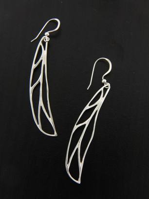 Dragonfly Wings Earrings-Sterling silver dragonfly wings earrings