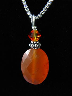 Carnelian Oval-carnelian jewelry, carnelian necklaces