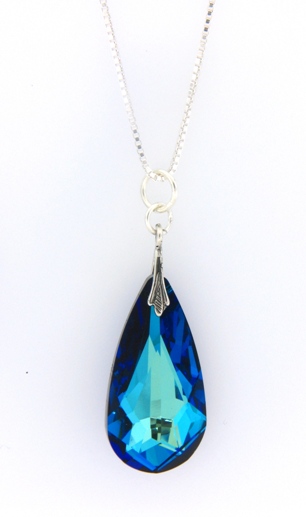 Moondrop Bermuda Blue Necklace-Bermuda Blue necklace