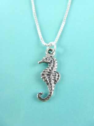 Seahorse Necklace-Seahorse Silver Necklace