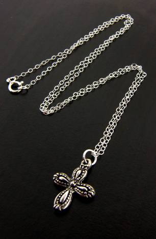 Southwest Cross Necklace-Silver Cross Southwest Necklace