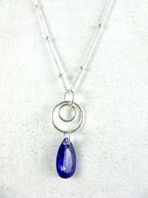 Swirly CZ Velvet Purple-CZ necklaces