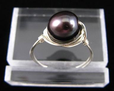 Pearl Peacock Ring-pearl rings