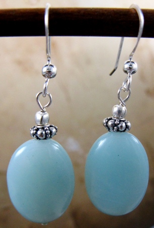 Simply Amazonite-Amazonite Earrings