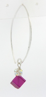 Tourmaline w/ Drops-Tourmaline sterling silver necklace with CZ Drops