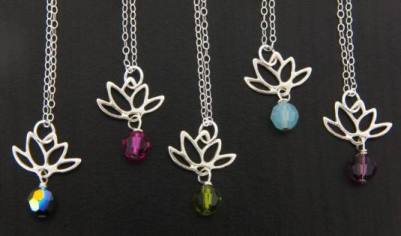 Lotus Blooms Necklace-Lotus Bloom Necklaces