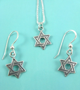 Jewish Star of David Necklace-Star of David Necklace, judacia necklaces,