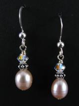 Classic Pink Pearl Earrings-