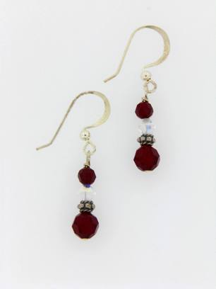 Small Drop Earrings Siam-Wholesale Small Drop Earrings Siam