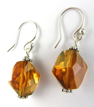 Cosmic Crystal Copper-Cosmic Swarovski crystal earrings