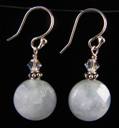 Aquamarine Earrings-Aquamarine earrings, 