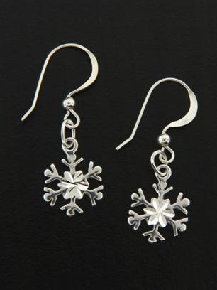 Let it Snow!-Snowflakes earrings in sterling silver