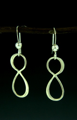 Silver Infinity Earrings