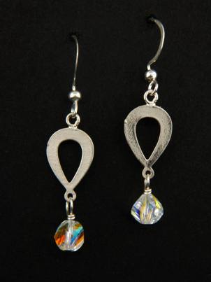 Helix Raindrops Earrings-Wholesale handmade sterling silver Helix Raindrops Earrings