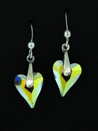 Wild Heart  Clear Crystal Earrings