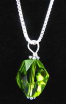 Cosmic Olivine Necklace-Cosmic necklace, swarovski crystal necklace