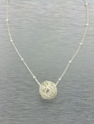 Round Mesh Necklace-Round mesh necklace