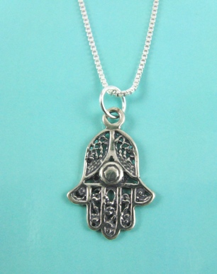 Jewish Hamsa Necklace-Jewish Hamsa Necklace