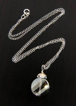 Twist Necklace-Crystal Twist Necklace