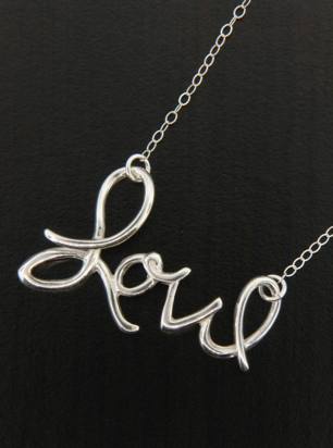 LOVE Silver Necklace