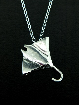 Stingray Silver Necklace