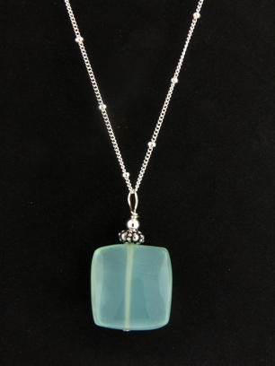 Chalcedony Necklace-Chalcedony Necklace