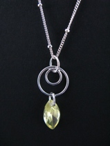Swirly CZ Peridot-