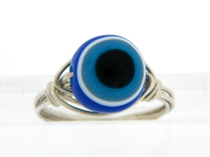 Evil Eye Ring-Evil eye silver rings