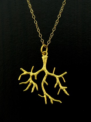 Gold Bare Tree Necklace
