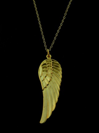Gold Angel Wing Necklace