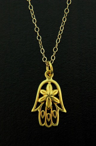 Gold Vermeil Hamsa Necklace