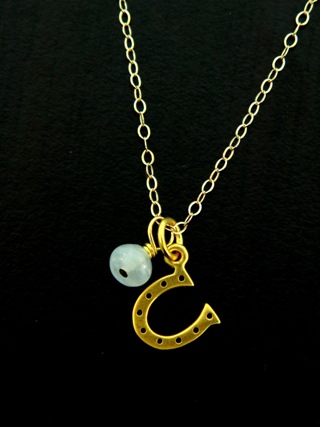 Gold Vermeil Lucky Horseshoe Necklace