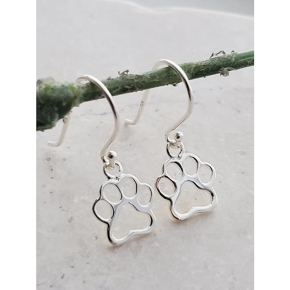 Paw print earrings hotsell