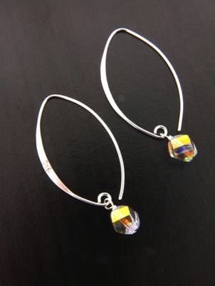 Marque Earrings Clear AB