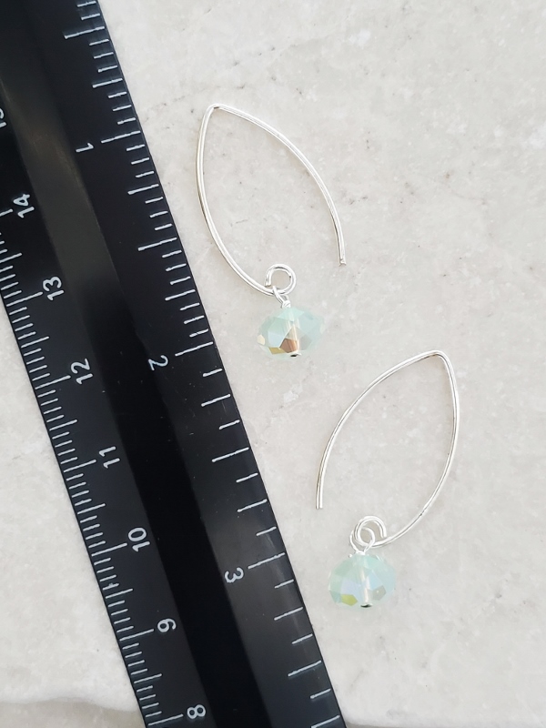 Marquis Chrysolite Opal Crystal Earrings