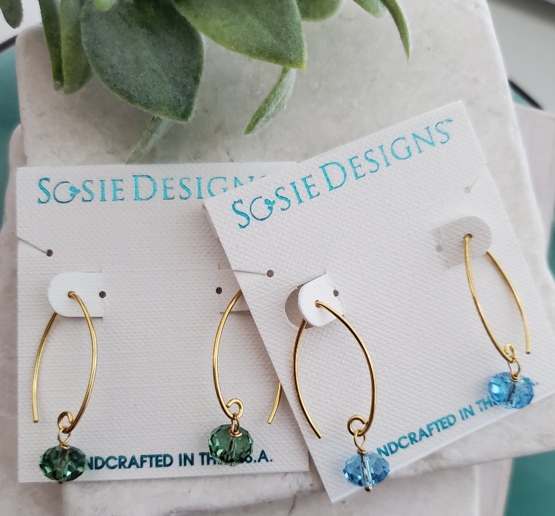 Gold Marquis Erinite Earrings