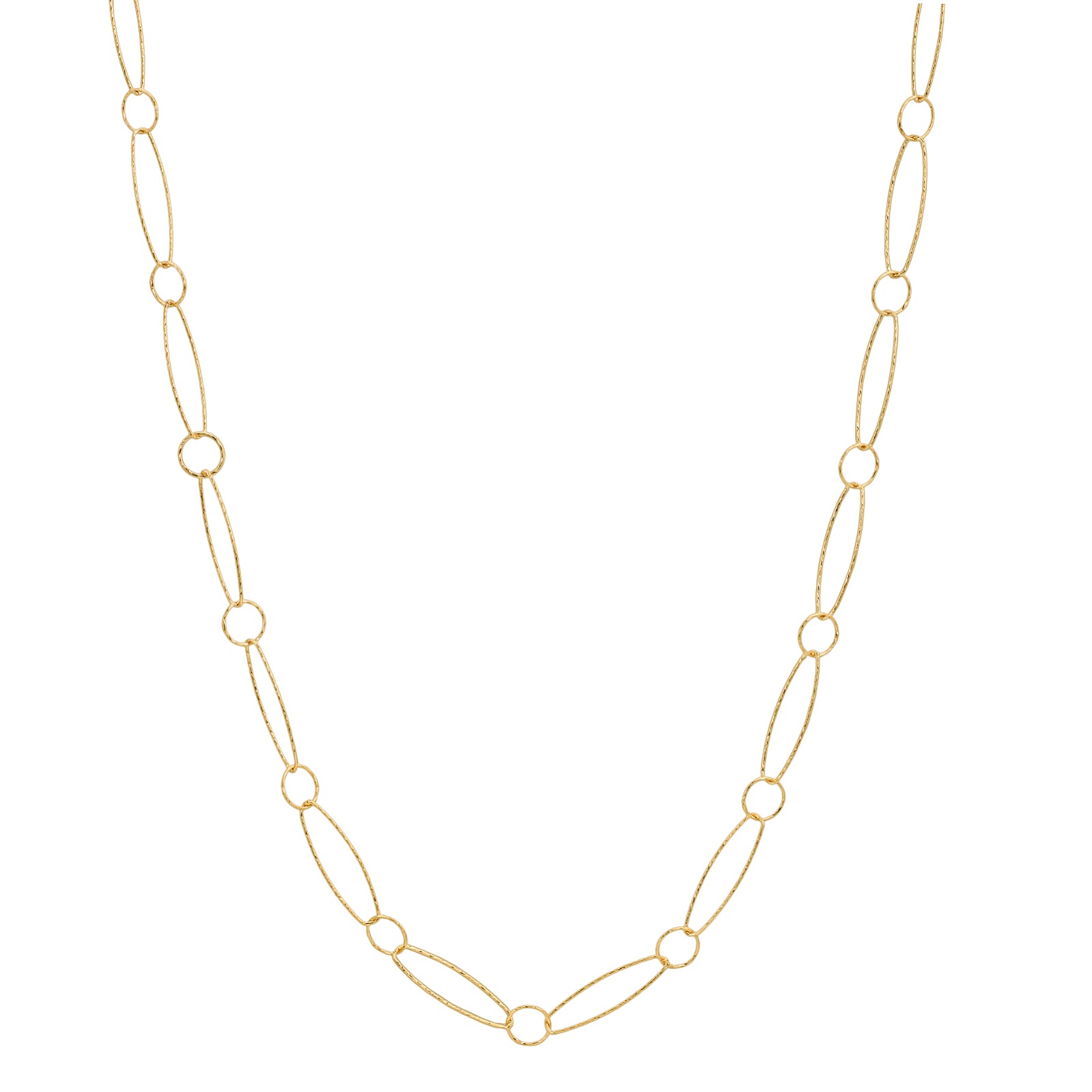 36" Gold Diamond Cut Combo Necklace