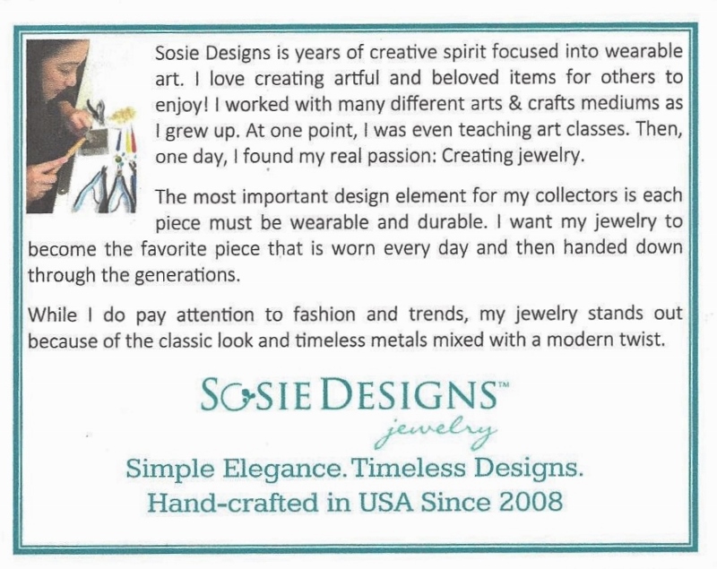Sosie Designs Bio Card