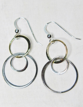 Mixed Metal Bubble Earring - Ver2