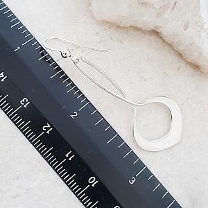 Silver Twisted Lotus Earrings