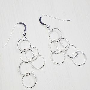 Silver Spheres Earrings