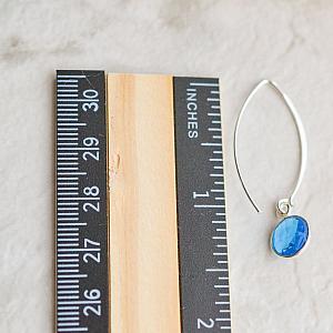 Silver Marquis Blue Topaz Quartz