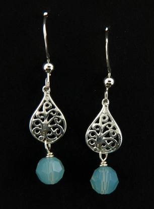 Crystal Pacific Opal Sparkles Earrings