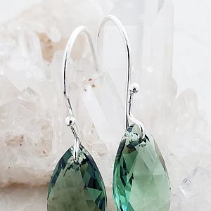 Crystal Briolette Earrings - Erinite