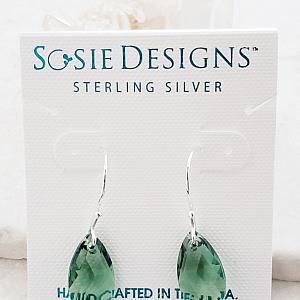 Crystal Briolette Earrings - Erinite