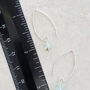 Marquis Chrysolite Opal Crystal Earrings