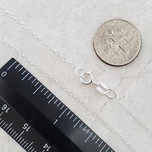 Sterling Silver Cable Chain 1.4mm - 18"
