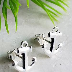 Silver Anchor Studs
